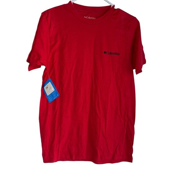 NWT Columbia Men's Red Life’s Elevated Utah T-Shirt Size S - Picture 1 of 7